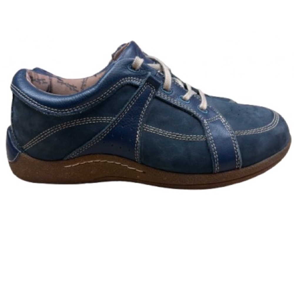 Drew Barefooted Freedom Women’s Comfort Sneaker Size 9XW Blue Suede Leather